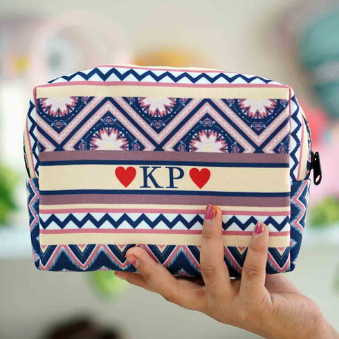 Personalised Colorful Box Pouch - Uncommongifts.in