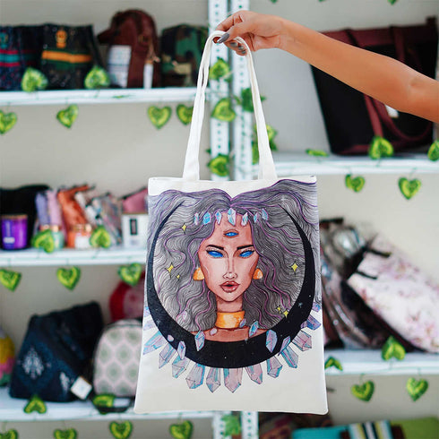 Women Printed Shopper Tote Bag - Uncommongifts.in