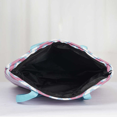 Geometric Printed Oversized Shopper Tote Bag - Uncommongifts.in