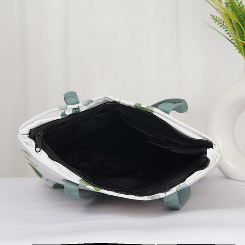 Floral Printed Oversized Shopper Tote Bag - Uncommongifts.in