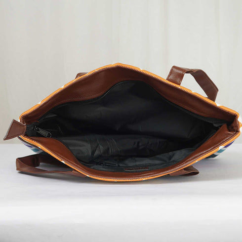 Multicolor Printed Canvas Shoulder Bag Handbag - Uncommongifts.in