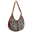 Blue Ethnic Motifs Printed Half Moon Hobo Bag - Uncommongifts.in