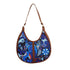 Ethnic Motifs Blue Printed Half Moon Hobo Bag - Uncommongifts.in