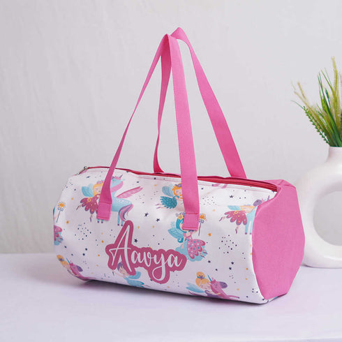 Personalised Fairy's Printed Kids Duffle Bag