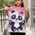 Personalised Panda Printed Kids Drawstring Bag