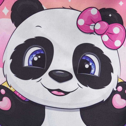Personalised Panda Printed Kids Drawstring Bag