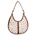 Pink Floral Printed Half Moon Hobo Bag - Uncommongifts.in