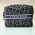 Black & Grey Animal Printed Box Pouch - Uncommongifts.in