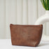 Personalised Vegan PU Pouch with Charms - Brown - Uncommongifts.in