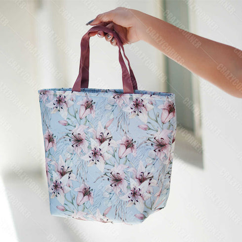 Printed Canvas Lunch Bag for Men and Women - Uncommongifts.in