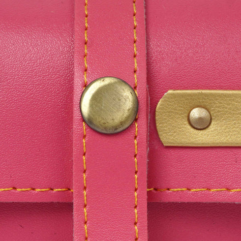 Personalised Gift Combo Women's Wallet With Charm - Pink - Uncommongifts.in