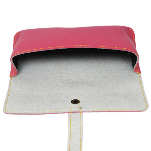 Personalized Sunglass Case With Charms - Pink - Uncommongifts.in