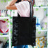 Black Frill Shopper Tote Bag - Uncommongifts.in