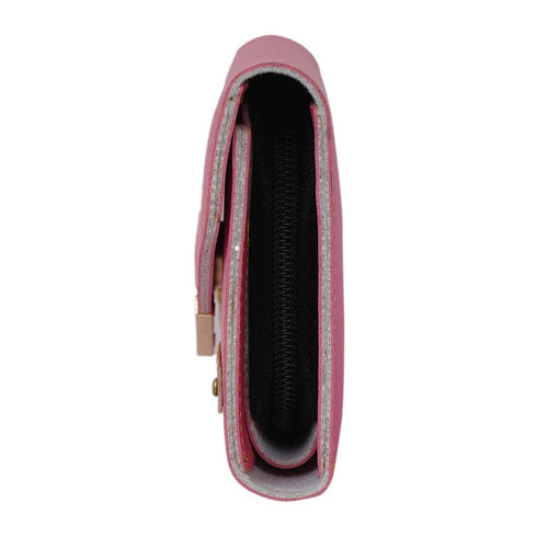 Personalised Women's Wallet With Charm - Pink - Uncommongifts.in