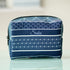 Blue Geometric Printed Box Pouch - Uncommongifts.in