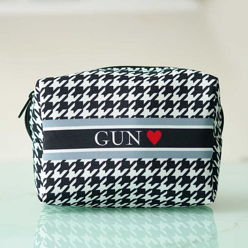 Personalised Black & White Box Pouch - Uncommongifts.in