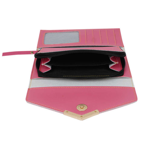 Personalised Gift Combo Women's Wallet With Charm - Pink - Uncommongifts.in
