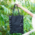 Black Frill Shopper Tote Bag - Uncommongifts.in
