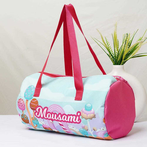 Personalised Candy Printed Kids Duffle Bag