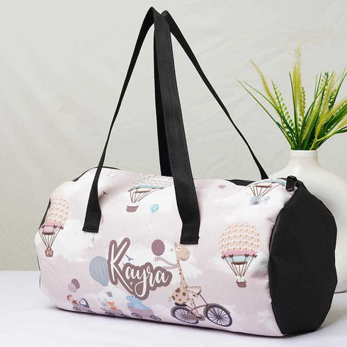 Personalised Air Balloons Printed Kids Duffle Bag