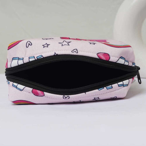 Personalised Unicorn Printed Kids Box Pouch