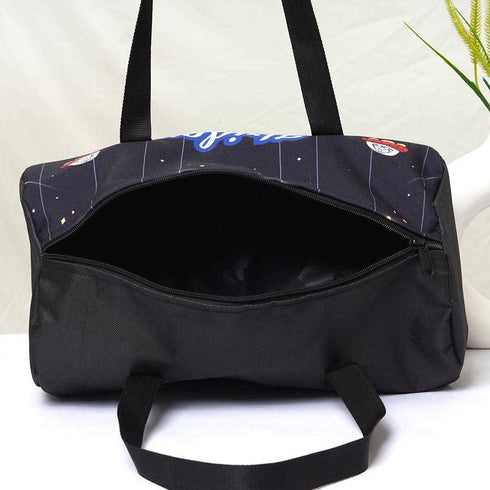 Personalised Space Printed Kids Duffle Bag
