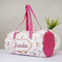 Personalised Floral Printed Kids Duffle Bag