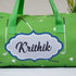 Personalised Green Printed Kids Duffle Bag
