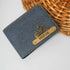 Personalised Men's Denim Wallet With Charm Combo Gift Set