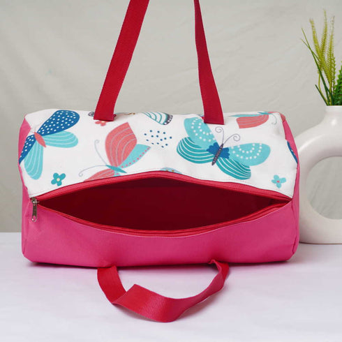 Personalised Butterfly Printed Kids Duffle Bag