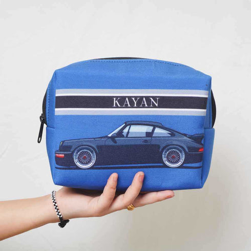 Personalised Car Printed Kids Box Pouch