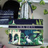 Navy Blue Bird Printed Box Tote Bag - Uncommongifts.in