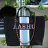 Black Luna Personalised Canvas Handbag - Uncommongifts.in