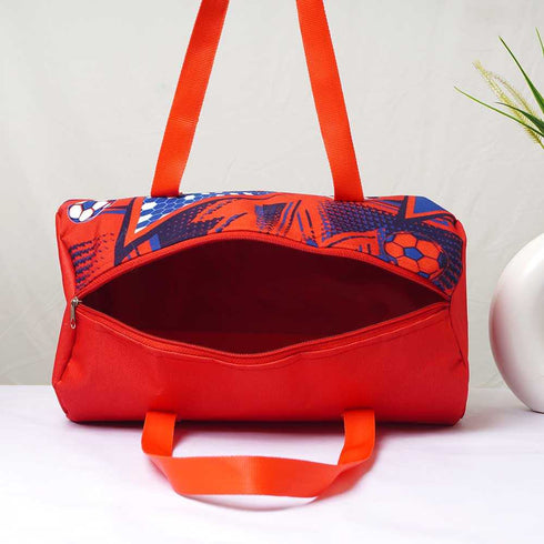 Personalised Football Printed Kids Duffle Bag