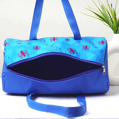 Personalised Spider Printed Kids Duffle Bag