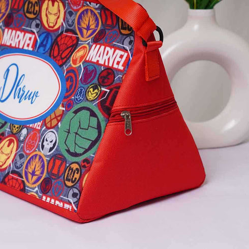 Personalised Cartoon Printed Kids Triangle Duffle Bag