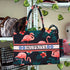 Customized Flamingo Printed Blue Handheld Box Bag - Uncommongifts.in