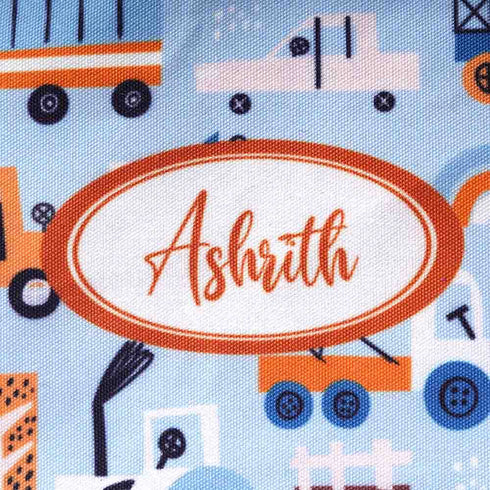 Cars Printed Personalised Kids Wet Pouch