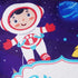 Personalized Space Printed Kids Pillow