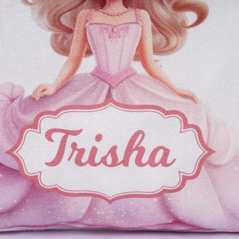 Personalized Pink Doll Printed Kids Pillow