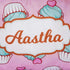 Personalized Cupcake Printed Kids Pillow