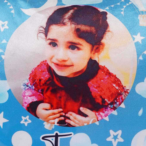 Personalized Air balloon Printed Kids Photo Pillow