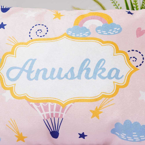 Personalized Air Balloons Printed Kids Pillow