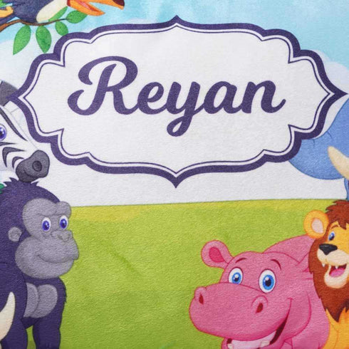 Personalized Animals Printed Kids Pillow