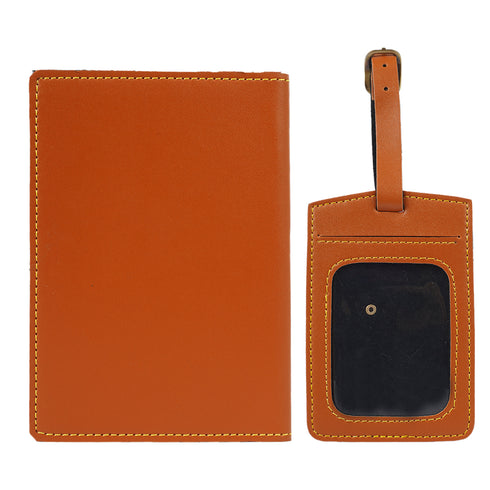 Personalized Luggage Tag With Passport Cover – Combo Gift - Uncommongifts.in