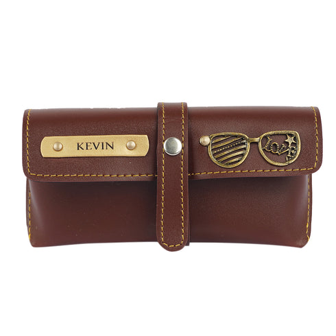 Personalised Wallet Gift Combo With Charm - Brown - Uncommongifts.in