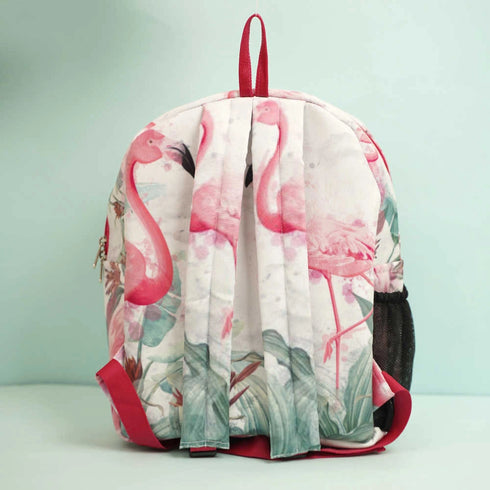 Personalized Flamingo Printed Backpack for Kids