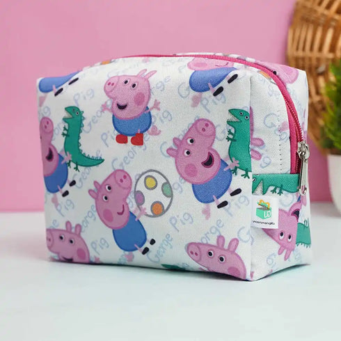 Personalized Neck Pillow with Box Pouch Combo for Kids