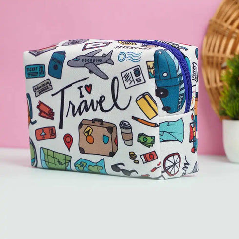 Personalized Travel Printed Box Pouch for Kids