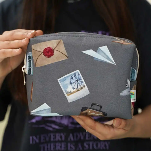 Personalized Airplane Printed Kids Box Pouch